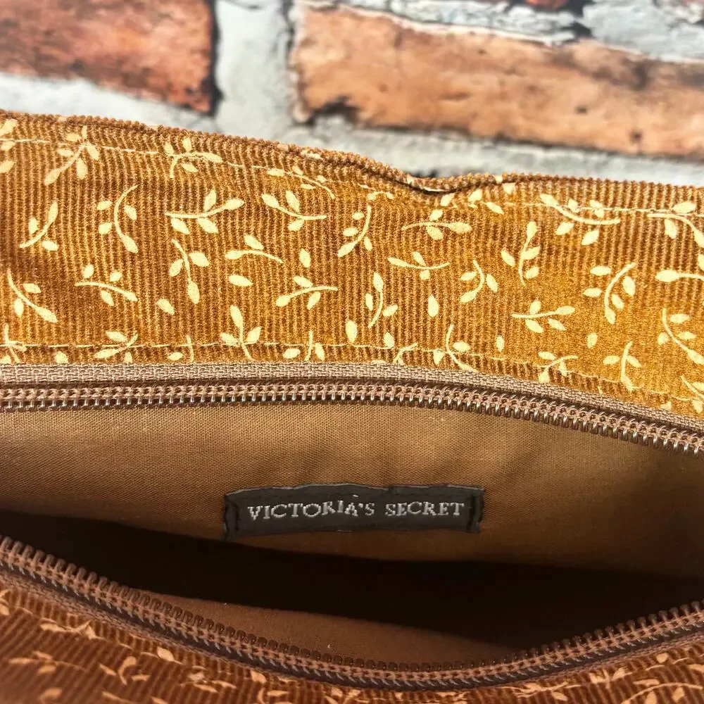 Victoria's Secret Bronze Copper Fall Leaves Clutch Shoulder Bag